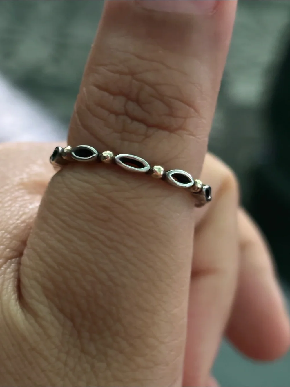Pandora Two-Tone Silver and Gold ring RETIRED